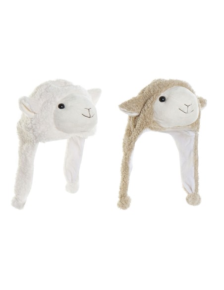 Chapeau DKD Home Decor Polyester Mouton Taille unique 2 Pièces