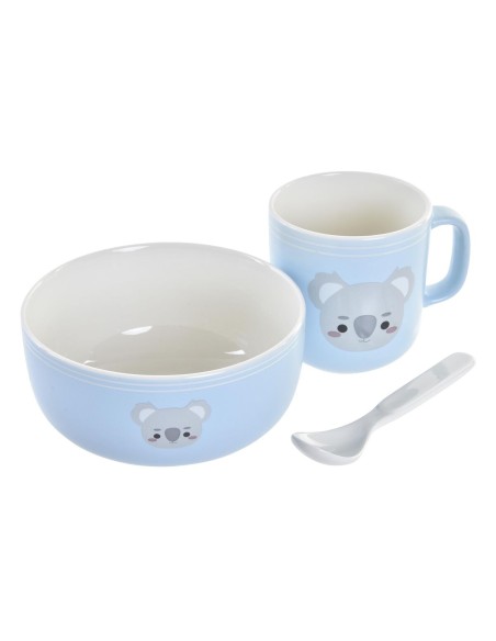 Ensemble Vaisselle pour Enfants DKD Home Decor Koala