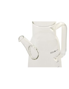 Huilier DKD Home Decor 15 x 9 x 19,6 cm Argenté Acier inoxydable 550 ml Verre Borosilicaté 2