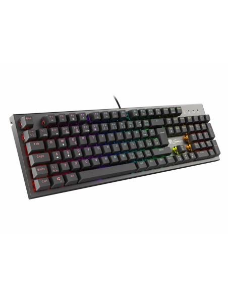 Clavier pour jeu Genesis NKG-1818 Noir Espagnol Qwerty Qwerty portugais