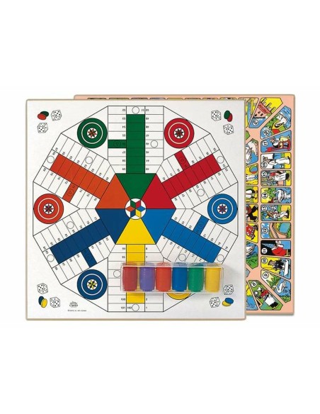 Jeu de petit chevaux et de l'oie Cayro (40 x 40 cm)