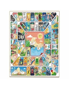 Jeu de petit chevaux et de l'oie Cayro (40 x 40 cm) 2