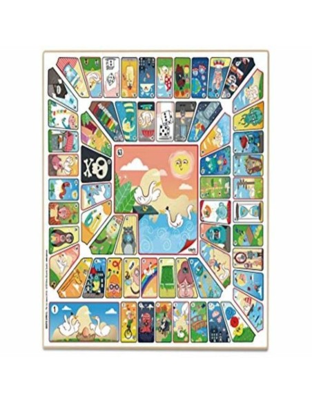 Jeu de petit chevaux et de l'oie Cayro (40 x 40 cm)