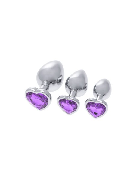 Plug Anal S Pleasures Argenté Lila