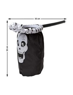 Décoration d'Halloween Trick or Treat Noir 53 x 30 cm Crâne 2