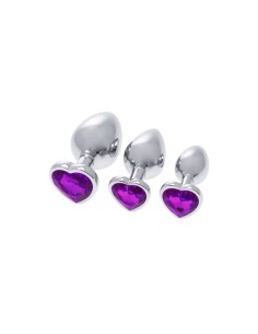 Plug Anal S Pleasures Argenté Lila