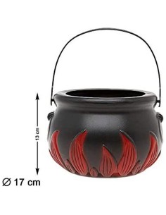 Casserole Noir 17 cm Sorcière Halloween 2