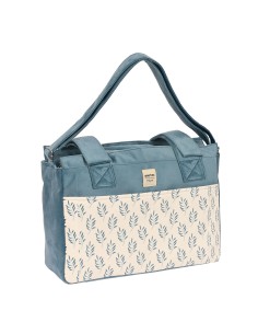 Sac à langer Safta Leaves Turquoise (46 x 26 x 15 cm) 2
