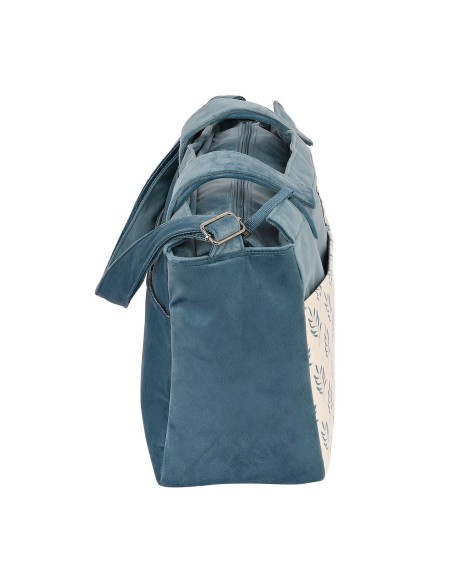 Sac à langer Safta Leaves Turquoise (46 x 26 x 15 cm)