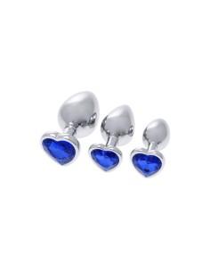 Plug Anal S Pleasures Argenté Bleu foncé