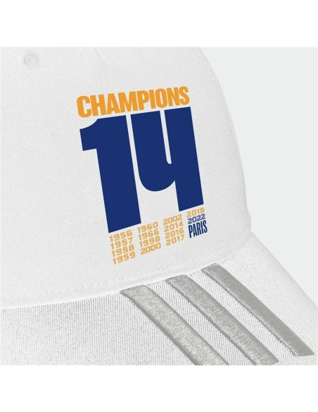 Casquette  de Sport Adidas Real Madrid UCL Champions Blanc (Taille unique)