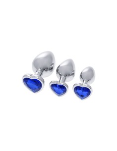 Plug Anal S Pleasures Argenté Bleu foncé 2