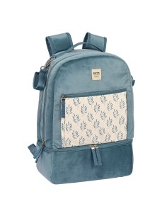 sac accessoires pour bébé Safta Leaves Turquoise (30 x 43 x 15 cm)