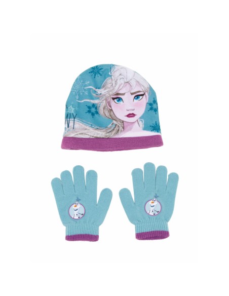 Bonnet et gants Frozen Memories Bleu