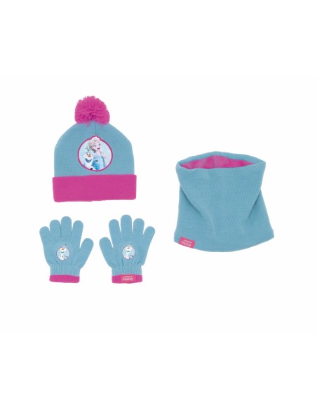Bonnet, Gants et Echarpe Frozen Memories Bleu