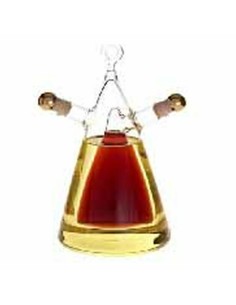 Ensemble salière et poivrier DKD Home Decor 10,5 x 9 x 18 cm Transparent Liège 300 ml Verre Borosilicaté 2