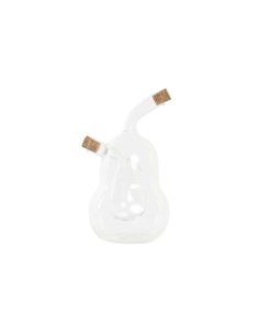 Ensemble salière et poivrier DKD Home Decor 12 x 10 x 18,6 cm Transparent Liège 540 ml Verre Borosilicaté