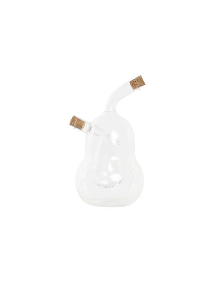 Ensemble salière et poivrier DKD Home Decor 12 x 10 x 18,6 cm Transparent Liège 540 ml Verre Borosilicaté