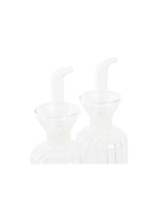 Ensemble salière et poivrier DKD Home Decor 250 ml 14 x 7,5 x 21 cm Naturel Transparent Acacia Verre Borosilicaté 2