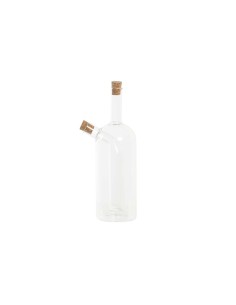 Huilier DKD Home Decor 9 x 6,5 x 21,5 cm Transparent Liège 500 ml Verre Borosilicaté