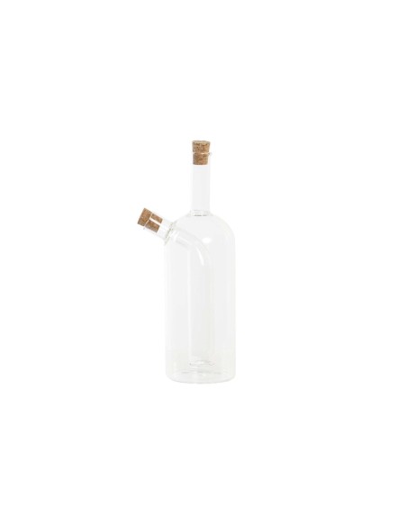 Huilier DKD Home Decor 9 x 6,5 x 21,5 cm Transparent Liège 500 ml Verre Borosilicaté