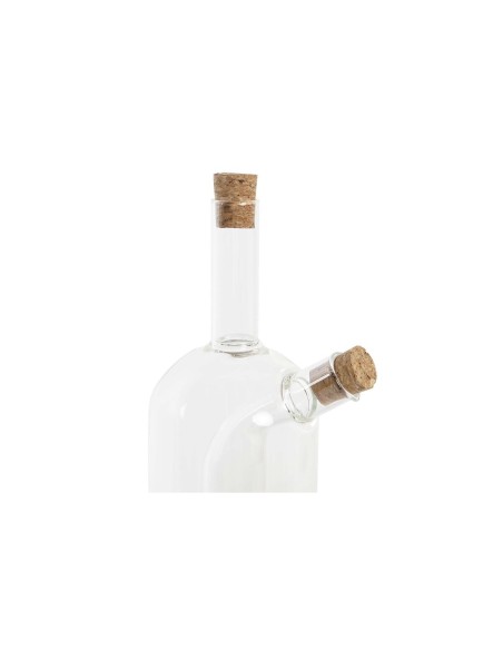 Huilier DKD Home Decor 9 x 6,5 x 21,5 cm Transparent Liège 500 ml Verre Borosilicaté