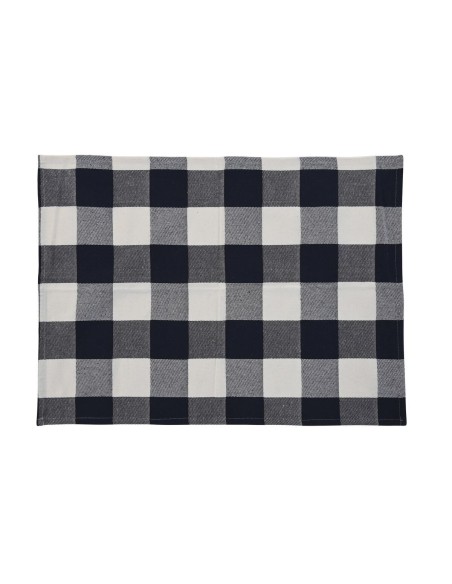 Tablier avec Poche DKD Home Decor 70 x 1 x 85 cm Bleu Coton Blanc