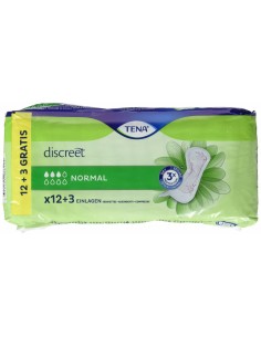 Compresses pour Incontinence Tena Discreet 15 Unités (Parapharmacie)