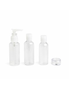 Distributeur de Liquides pour le Voyage 4 sur 1 IDC Institute Travel Transparent Lot 4 Pièces