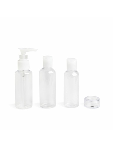 Distributeur de Liquides pour le Voyage 4 sur 1 IDC Institute Travel Transparent Lot 4 Pièces