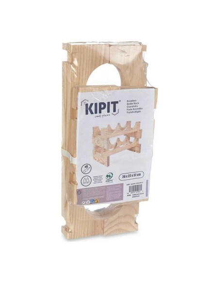 Range Bouteilles Kipit GL6G Naturel 36,5 x 21 x 25 cm 6 bouteilles
