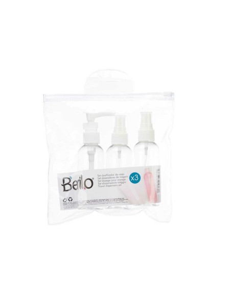 Ensemble de Voyage Berilo CH56289 Blanc Transparent Plastique (36 Unités)
