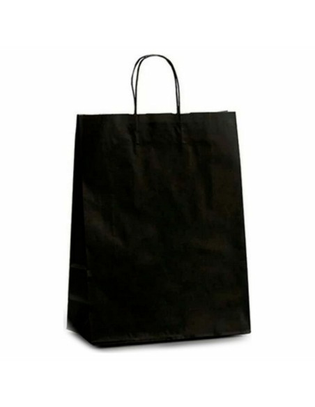 Sac en papier Pincello 32412 Noir 12 x 52 x 32 cm 32 X 12 X 50 cm (25 Unités)