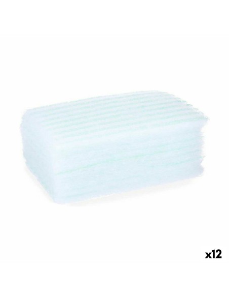 Éponge Corporelle Berilo 11880014 Bleu Blanc 19,5 x 12 x 1,5 cm Savon (12 Unités)