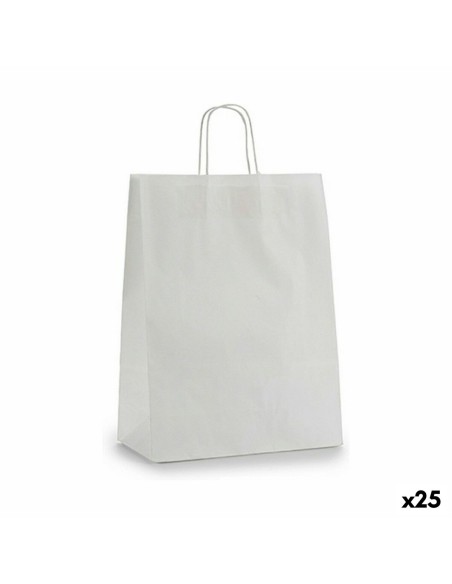 Sac en papier Pincello 32412 Blanc 32 X 12 X 50 cm (25 Unités)
