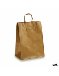 Sac en papier Pincello 24311-ORO Doré 24 x 12 x 40 cm (25 Unités)