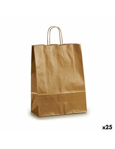 Sac en papier Pincello 32411-ORO Doré 32 X 12 X 50 cm (25 Unités)
