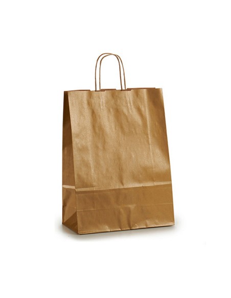Sac en papier Pincello 32411-ORO Doré 32 X 12 X 50 cm (25 Unités)