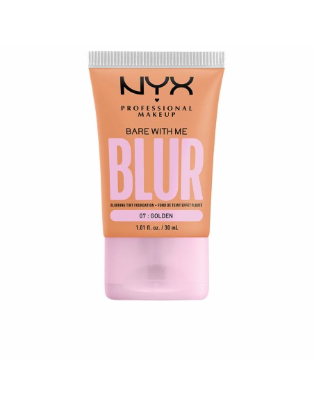 Base de maquillage liquide NYX Bare With Me Blur Nº 07- golden (30 ml)
