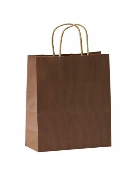 Sacs Fama Brun foncé Avec des poignées 125 g/m² 31 x 11 x 42 cm Rectangulaire (25 Unités)