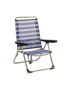 Chaise Pliante Alco Marin Blue marine Blanc Aluminium