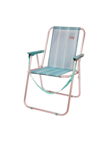 Chaise Pliante Aktive Mediterran Blanc Turquoise 53 x 44 x 76 cm