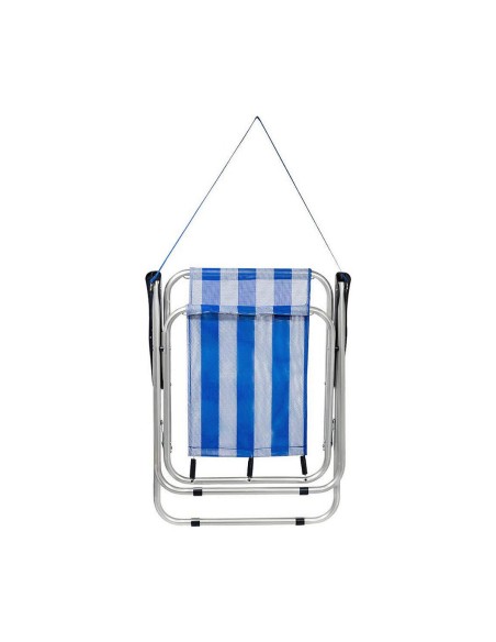 Chaise Pliante Aktive Blanc Blue marine 44 x 45 x 76 cm Marin