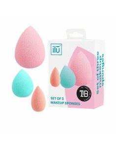 Éponges de maquillage Ilū Esponjas Lote Multicouleur 3 Pièces