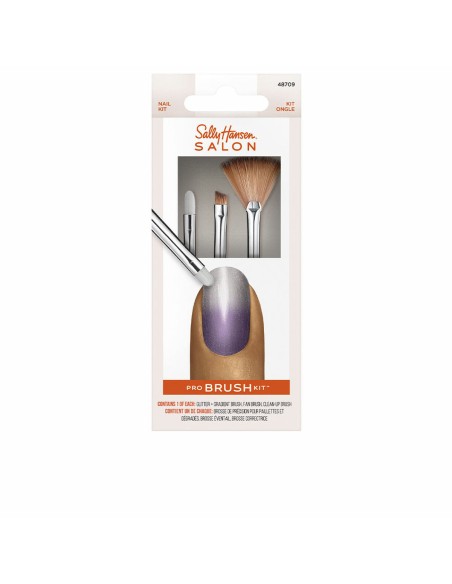 Kit de broche de maquillage Sally Hansen Pro Brush Lote 3 Pièces
