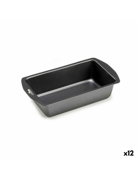 Moule rectangulaire Kinvara CK56483-24 Gris foncé Acier au carbone 13 x 6,3 x 30 cm (12 Unités)