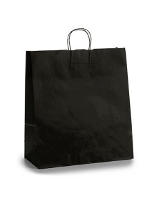 Sac en papier Pincello 46492 Noir 16 x 57,5 x 46 cm 46 x 16 x 59 cm (25 Unités) 2