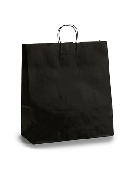 Sac en papier Pincello 46492 Noir 16 x 57,5 x 46 cm 46 x 16 x 59 cm (25 Unités)