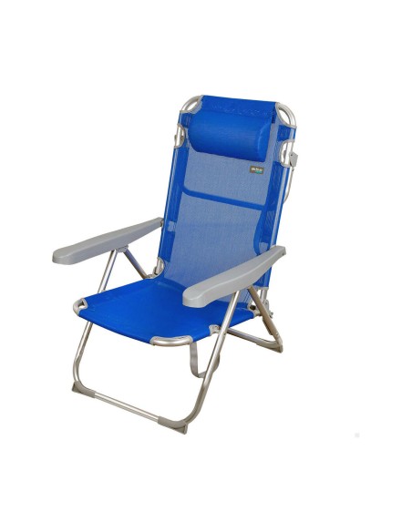 Chaise de Plage Aktive Bleu 48 x 60 x 90 cm