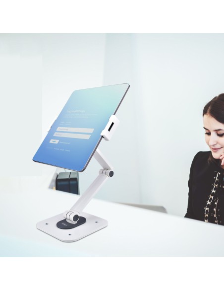Support de tablette Startech ADJ-TABLET-STAND-W Blanc